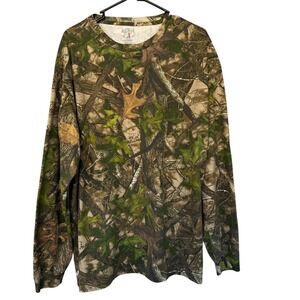 RedHead Shirt Mens XL Brown Green Camo Realtree Edge Long Sleeve Hunting Tee